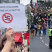 Brave Walthamstow protester blasts 'silly' riots with anti-Nazi placard ahead of far-right fears