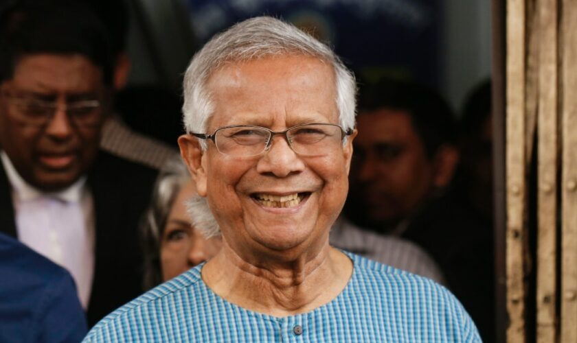 Muhammad Yunus à Dacca au Bangladesh le 3 mars 2024