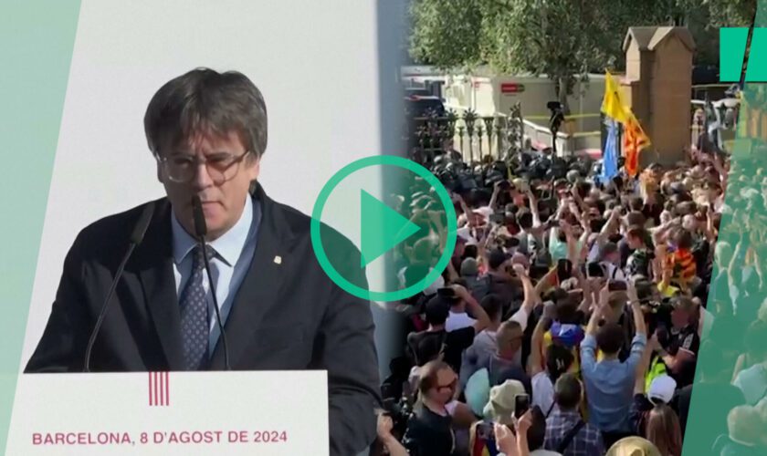 En Espagne, Carles Puigdemont fait son retour après 7 ans d’exil mais s’éclipse à nouveau