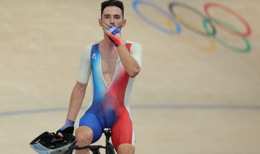 Benjamin Thomas champion olympique de l’omnium en cyclisme sur piste aux JO de Paris