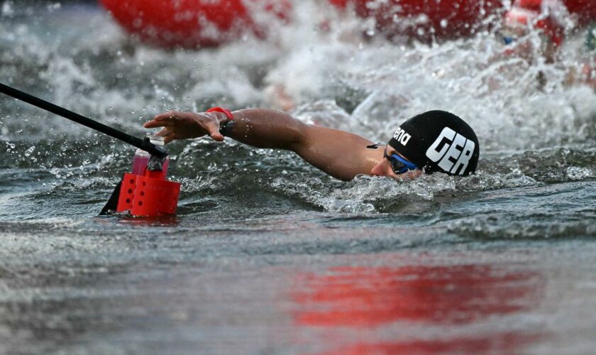 Olympische Spiele: Oliver Klemet holt Silbermedaille im Freiwasserschwimmen in der Seine