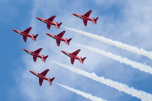 Red Arrows exact times and flight path mapped for major display this weekend