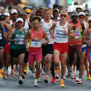 The Olympic men's marathon is under way. Pic: Reuters