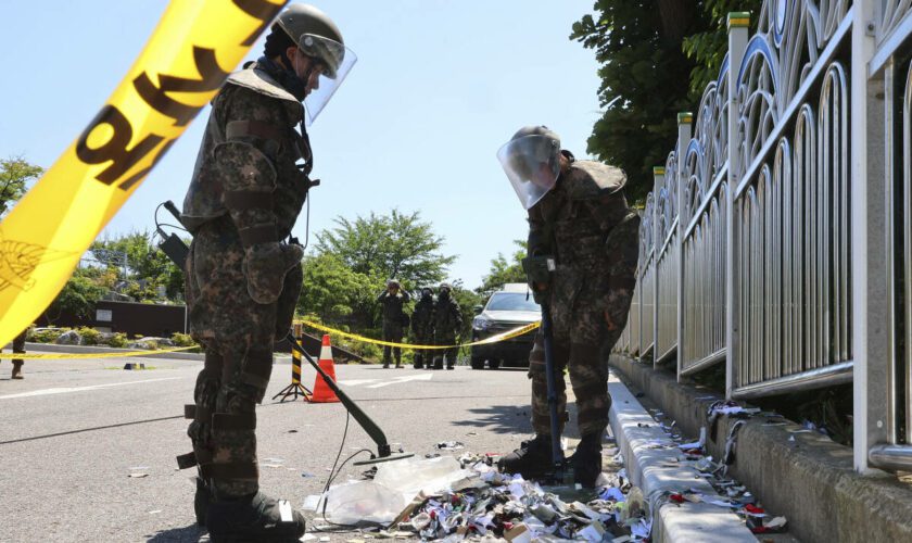 La Corée du Nord envoie de nouveaux ballons de déchets vers le sud