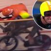 Team GB's Ollie Wood appears to be HEADBUTTED by Dutch rival before crashing painfully to the track in the men's madison final - and claims the nasty wipeout was like being 'rear-ended by lorry'