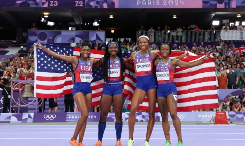 Olympic medal table: USA battle China for top spot at Paris 2024