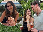 Emily Blackwell is engaged! Made in Chelsea star shows off her gorgeous diamond ring after partner Jordan Oldershaw pops the question during lavish £1K-a-night Florence getaway