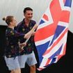 Flagbearers and Olympians flood the Stade de France for the games' closing ceremony in Paris with crowd taking part in karaoke singalong as party gets underway ahead of performances by Billie Eilish, Snoop Dogg and Tom Cruise