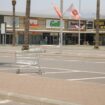 A deserted shopping centre in northern Israel