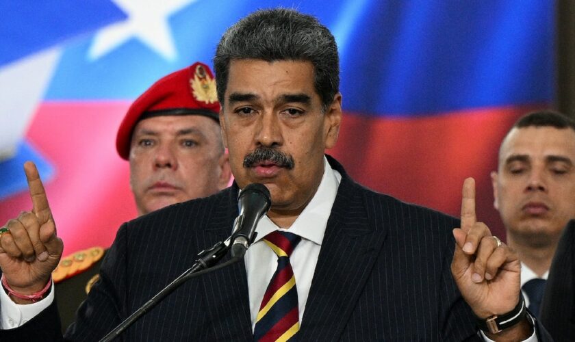 Le président du Venezuela Nicolas Maduro le 9 août 2024 à Caracas