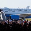 Trump claims 'nobody' cheered Harris outside Air Force Two despite video, images of crowds