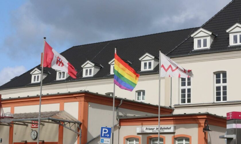 Neubrandenburg: Unbekannte tauschen Regenbogenflagge gegen Hakenkreuzfahne aus