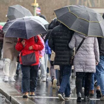 Britain braces for a month's worth of rainfall in 24 hours as temperatures plummet