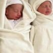 The twins were four days old