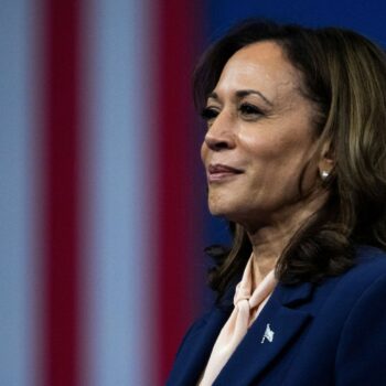 Kamala Harris at the Liacouras Center in Philadelphia, Pennsylvania, on 6 August 2024. Pic: AP