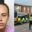 Young mum 'put child at risk' by hurling liquid at cops while pushing pram during riot