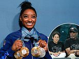 Simone Biles gushes over gift from her 'parents' - a day after Olympics star's biological mother begged for forgiveness after abandoning her