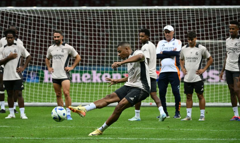 Kylian Mbappé titulaire en Supercoupe d’Europe pour son premier match avec le Real Madrid