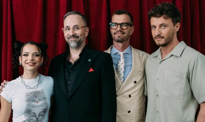 Nina Chuba, Kurt Krömer, Joko Winterscheidt und Tommi Schmitt (v.l.) quizzen im Herbst gegeneinander.