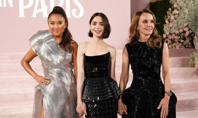 Lily Collins, Ashley Park and co-stars channel understated French chic at the Emily In Paris premiere