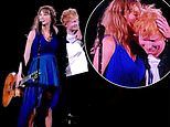 Taylor Swift fans go into meltdown as Ed Sheeran makes a surprise entrance at her Wembley gig as the two pop icons perform a duet together