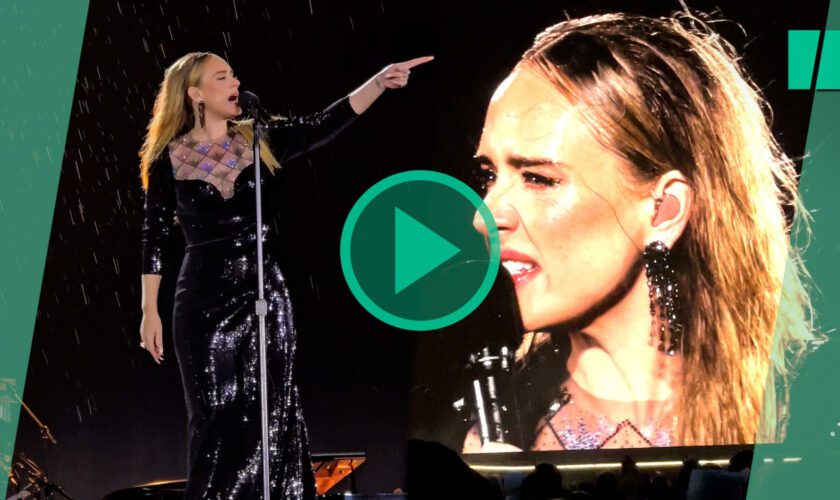 Au concert d’Adele à Munich, les pluies torrentielles ont sublimé le spectacle