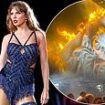 Is this Taylor Swift's sexiest era yet? Singer poses NAKED in bed before performing very steamy chair dance routine as she blows critics away during first Wembley show