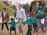 Harry and Meghan begin second day of engagements in Colombia with security ring of steel: Sussexes visit most dangerous district of Bogota before lunch with vice president Francia Marquez and meeting with Invictus Games team as Meghan dons Diana's earrings