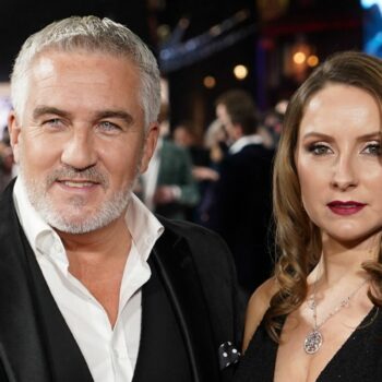 Paul Hollywood and Melissa Spalding attending the world premiere of the film, The King's Man at Cineworld Leicester Square, London. Picture date: Monday December 6, 2021.