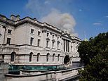 Somerset House fire is out at last! Art chiefs confirm priceless paintings by Van Gogh, Manet, Monet and Cezanne emerge unscathed after 125 firefighters battle huge blaze that leaveas the art gallery 'closed for the foreseeable future'