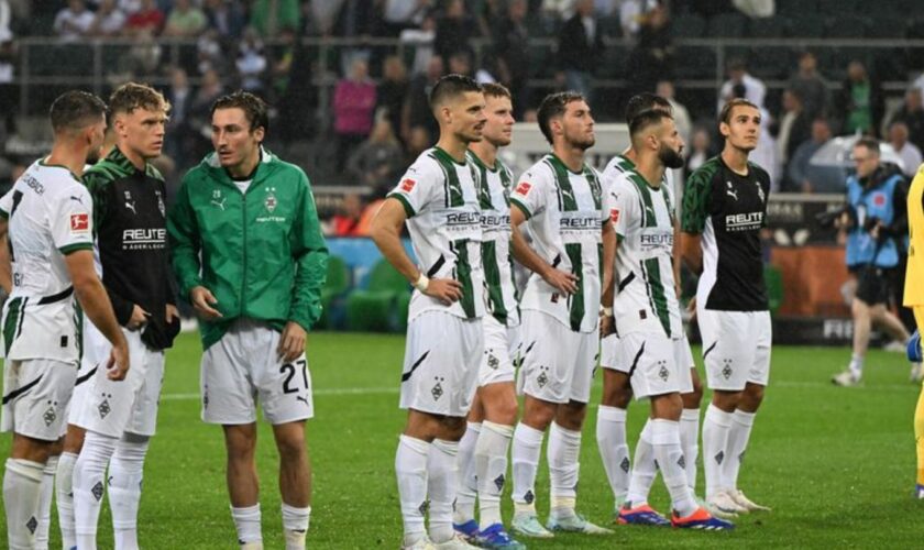 Die Gladbacher waren nach dem Spiel enttäuscht. Foto: Federico Gambarini/dpa