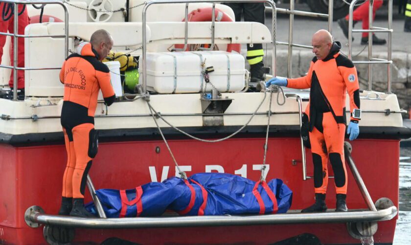 Naufrage d’un yacht en Sicile : enquête ouverte pour «homicide involontaire par négligence»