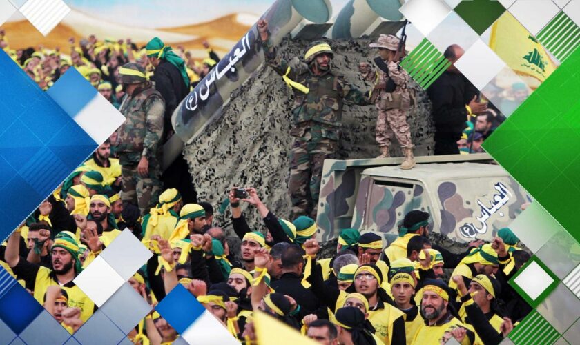 Hezbollah fighters, seen here in 2015, are heavily armed and have thousands of rockets. Pic: AP