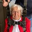 Mission accomplished! Daredevil war veteran who jumped out of a plane to celebrate her 102nd birthday admits it was 'a bit scary' - but says she'd do it AGAIN