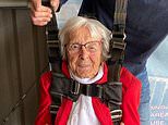 Mission accomplished! Daredevil war veteran who jumped out of a plane to celebrate her 102nd birthday admits it was 'a bit scary' - but says she'd do it AGAIN