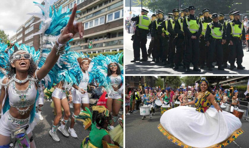 Day one of Notting Hill Carnival. Pics: PA