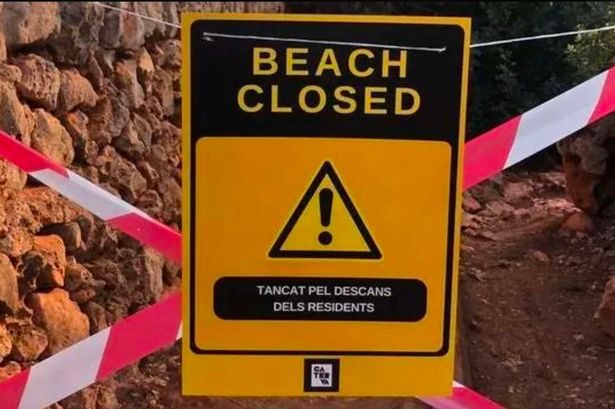 Sneaky locals put up fake closure signs on Majorca beaches to keep tourists away