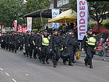 Woman stabbed on 'family day' at Notting Hill Carnival was with her young child, Met reveals: Police chief says he is 'tired of saying the same words every year' as event is once again marred by violence - with officers braced for more trouble today