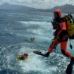 Divers have been searching the area where the yacht sank. Pic: Reuters