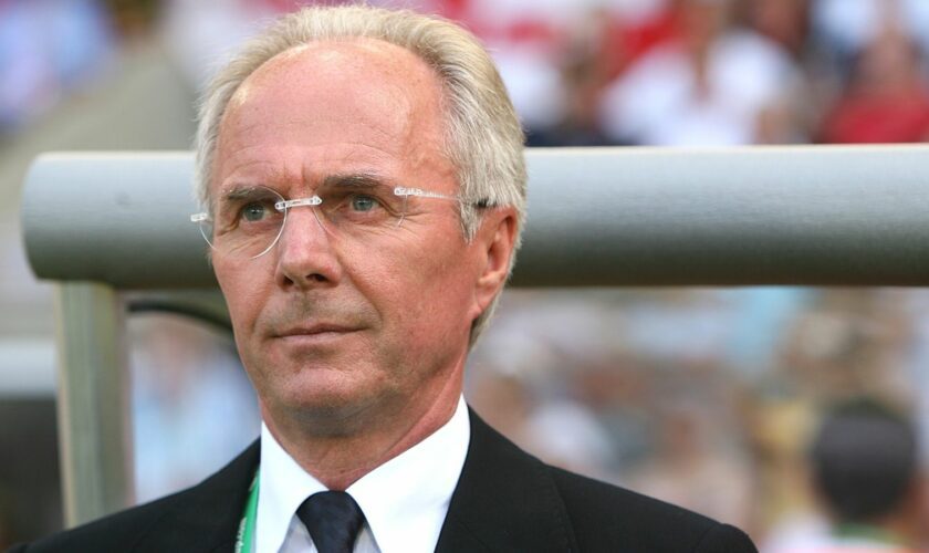 Sven-Goran Eriksson at the 2006 World Cup with England. Pic: PA