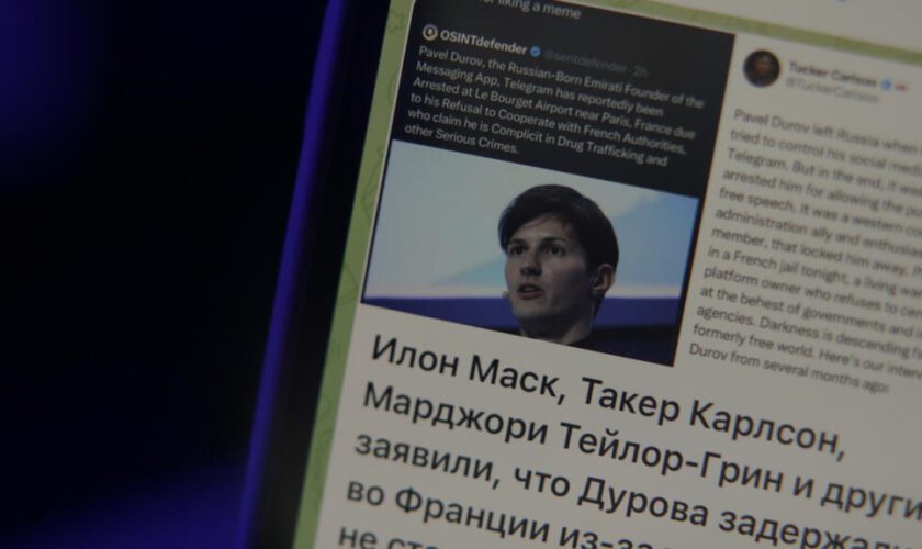 Arrestation en France de Pavel Durov : Moscou, très opportuniste défenseur de Telegram