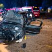 Bei einem schweren Verkehrsunfall in Hamburg-Billstedt erleiden acht Menschen Verletzungen, darunter zwei Kinder. Foto: Daniel B