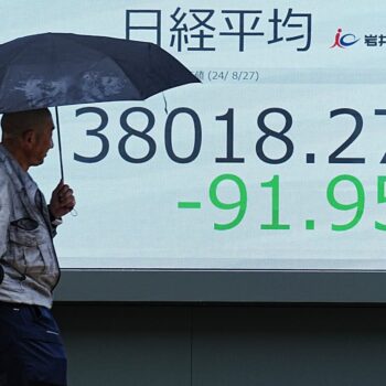 Asian stocks down after Big Tech pulls S&P 500 and Nasdaq lower