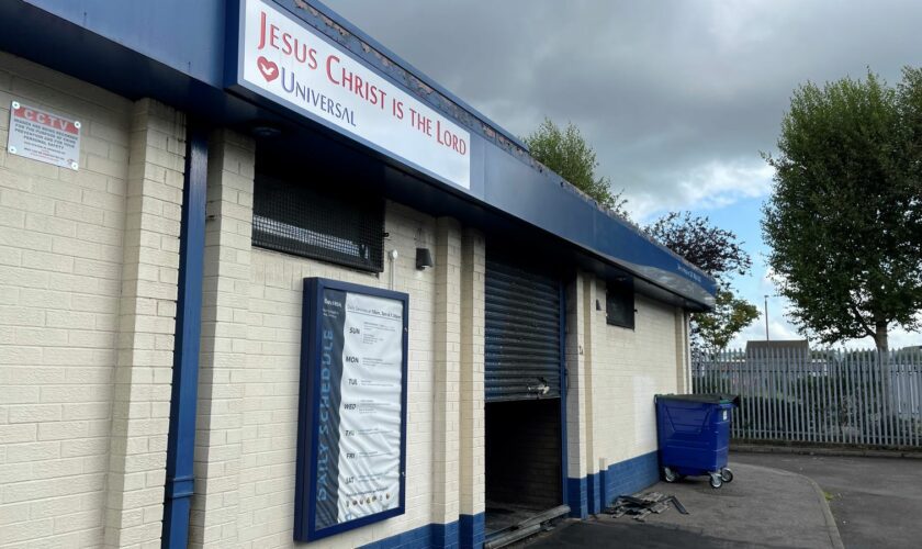 A general view of the fire damage at the Universal Church on Templemore Street, east Belfast, which is being investigated as a racially motivated hate crime. Picture date: Wednesday August 28, 2024.