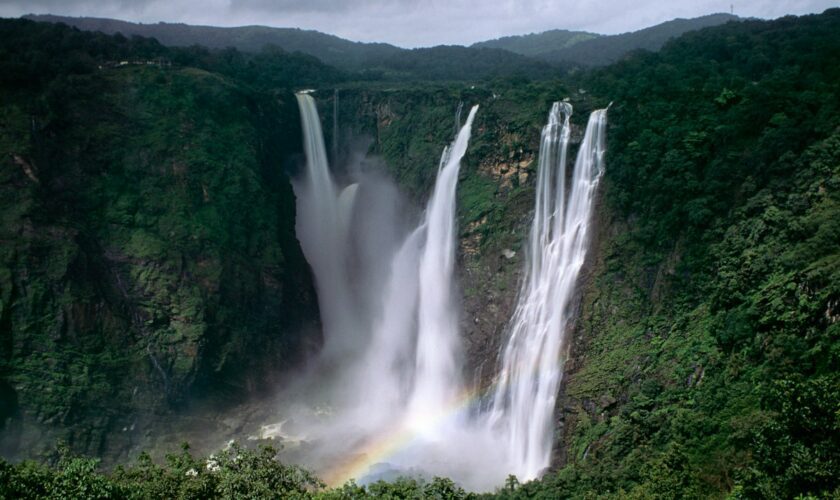 India's tallest waterfall, Kunchikal Falls, is a picturesque oasis, cascades nearly 1,500 feet