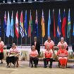 Pacific power rivalry between China and West plays out as leaders meet in matching tropical island shirts