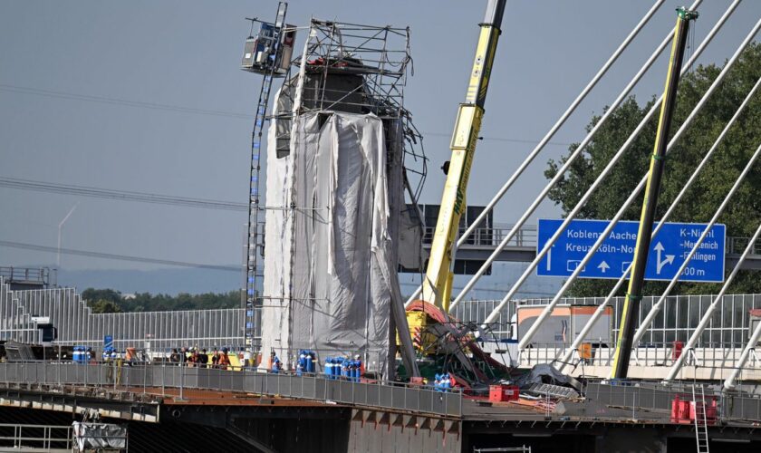 Leverkusen: Bauarbeiter stirbt bei Abrissarbeiten an Rheinbrücke