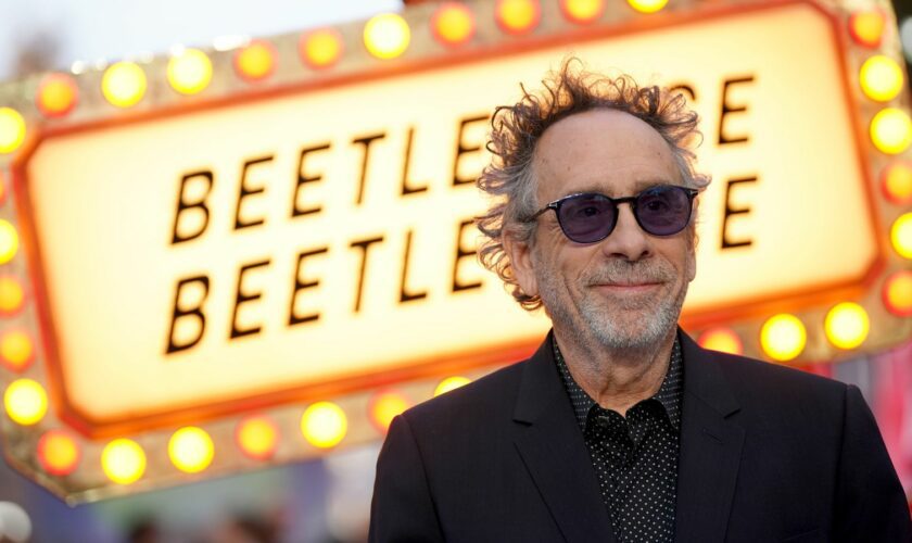 Tim Burton attending the UK premiere of Beetlejuice Beetlejuice at Cineworld Leicester Square, London. Picture date: Thursday August 29, 2024. Pic: PA