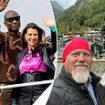 'I think he is exploiting her and the royal family': Princess Martha Louise of Norway's wedding to American Shaman guru Durek Verrett is met with scepticism - while well-wishers line the streets