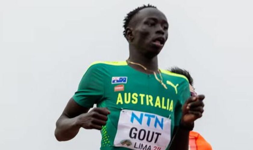 Australian teen sprint star,  Gout Gout. Credit: Athletics Australia